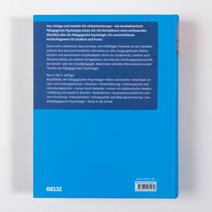 Produktbild Handwörterbuch Pädagogische Psychologie (Deutsch, Detlef H. Rost, Susanne R. Buch, Jörn R. Sparfeldt, 2018)