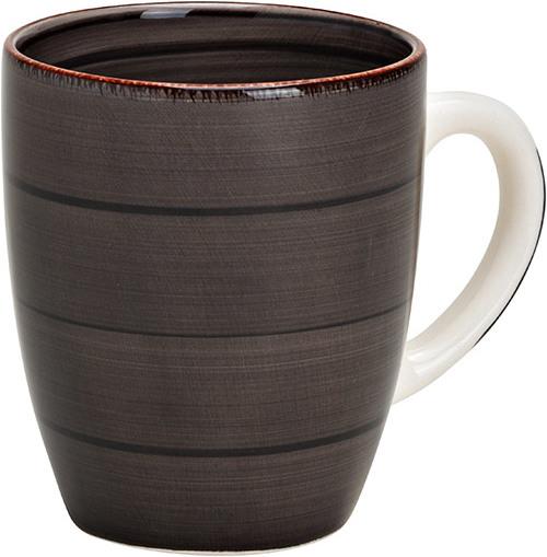 G. Wurm Becher aus Steingut Schwarz (B/H/T) 11x10x8cm 360ml (360 ml, 1 x)