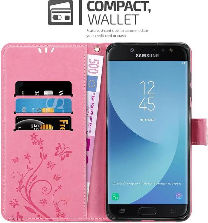 Produktbild Cadorabo Flower Book Cover (Samsung Galaxy J7 2018)