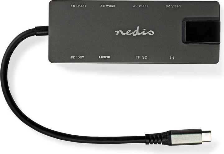 Immagine prodotto Nedis CCBW64775AT02 Adattatore USB USB 3.2 Gen 1 Jack USB-C™ Uscita HDMI™ / Jack RJ45 / SD / 2X U (USB-C, 10 Porti)