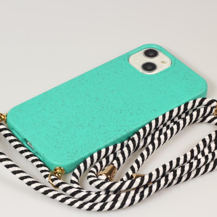 Actual product image PhoneLook Coque Bio Eco-Friendly nature avec cordon collier Turquoise (Apple iPhone 13)