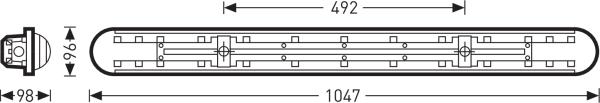 Produktbild Trilux TRIL Anbauleuchte Prismenwanne 6627751inkl.LM LED EVG (2300 lm)