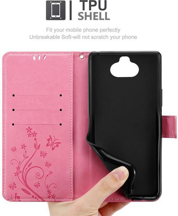 Productafbeelding Cadorabo Bloemen Boekomslag (Xperia 8)