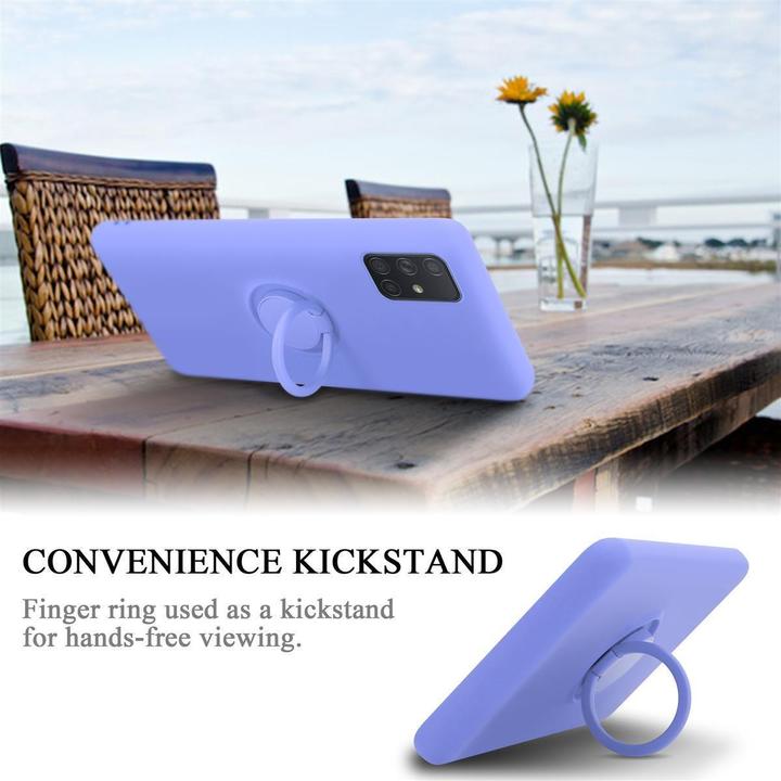 Productafbeelding Cadorabo TPU Vloeibare Ring Silicone Hoesje (Samsung Galaxy A71)