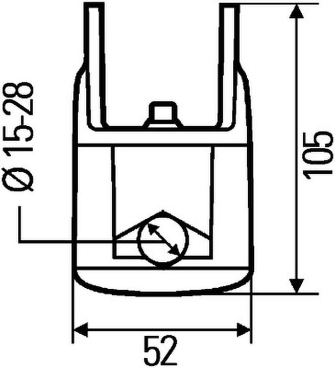 Produktbild Hella Arbeitsscheinwerfer Halter für Modul 90 Q90 Oval 100 PowerUltraMega Beam