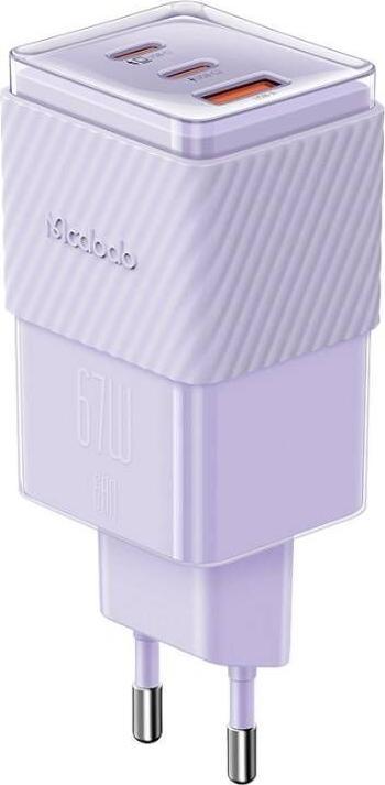 Immagine prodotto Mcdodo Caricatore da rete GaN 67W CH-1502 2x USB-C, USB-A (viola) (67 W)