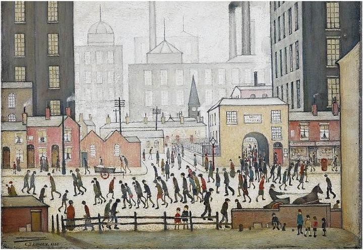 Immagine prodotto L.S. Lowry Venendo dal mulino 1930 Stampa (30 x 40 cm)