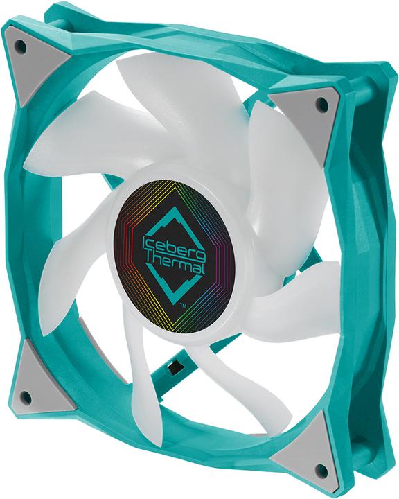 Image du produit Iceberg Thermal IceGALE ARGB Boîtier d'ordinateur Ventilateur 12 cm Turquoise 1 pièce(s) (120 mm, 1 x)