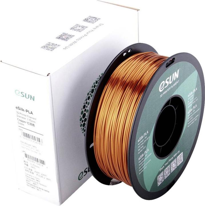 eSUN eSilk-PLA Copper Filament PLA 1.75 mm 1 kg cuivre (métallisé) (PLA, 1.75 mm, 1000 g, Cuivre)