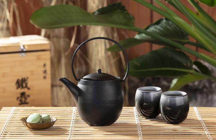 Productafbeelding Bredemeijer Sendai geschenkset + 2 porseleinen mokken 1,2l (1.20 l)