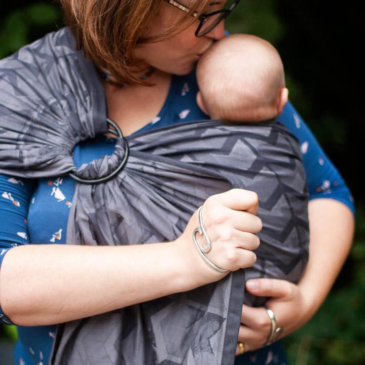 Image du produit Hoppediz Écharpe de portage Ring-Sling qualité biologique (2 m)