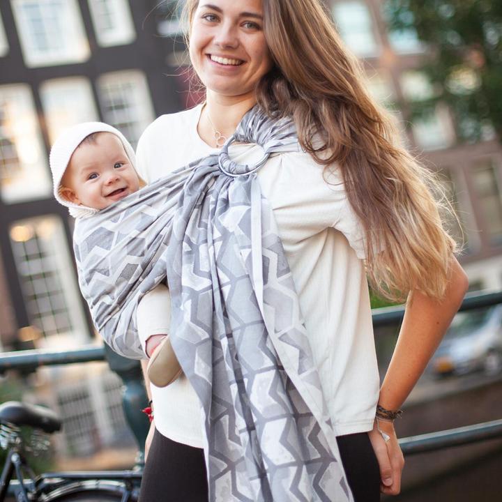 Image du produit Hoppediz Écharpe de portage Ring-Sling qualité biologique (2 m)