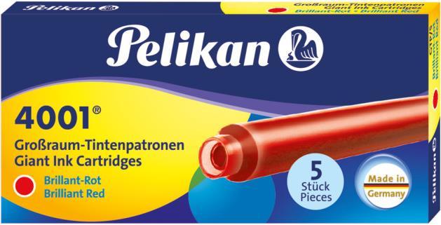 Produktbild Pelikan Grossraumpatrone 4001 GTP/5 (Füllertinte, Rot)