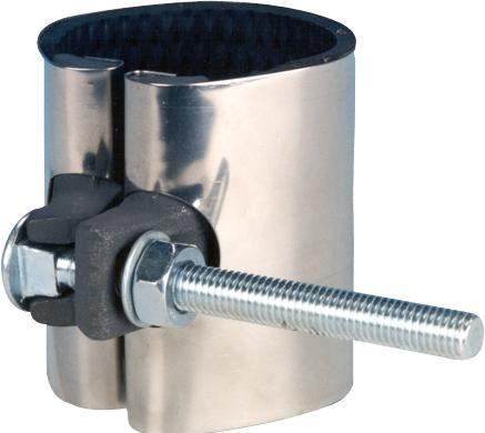 Actual product image Georg Fischer GF Repair clamp with A2 stainless steel band and cast iron bracket Pak.NBR d33-37