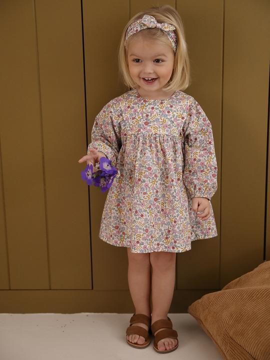 Actual product image Vertbaudet Mädchen Baby-Set mit Blumen: Kleid & Haarband (68)