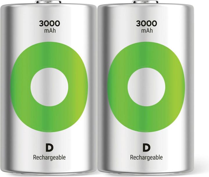 Produktbild GP Batteries Recharable batteries others (2 Stk., D, 3000 mAh)