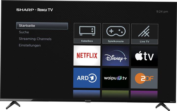 Image du produit Sharp 55GJ4225E 55" UHD Roku Smart TV noir (55", LCD, 4K)