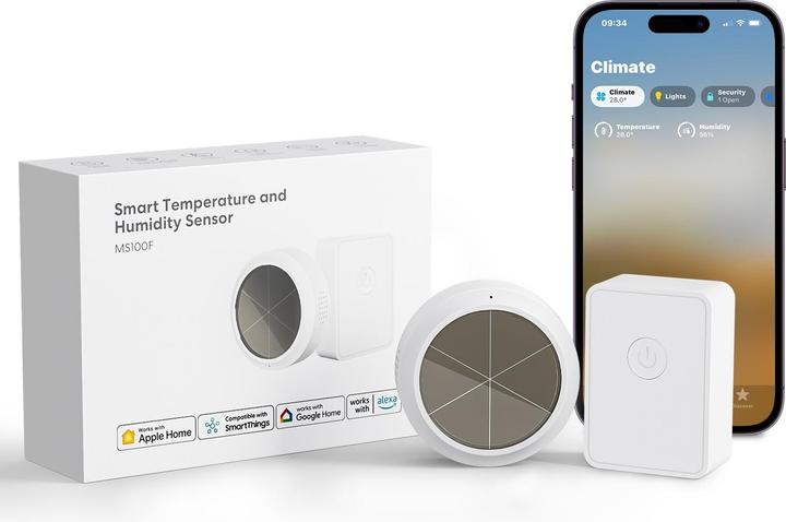 Produktbild Meross Smart Temperatur/Feuchte- Sensor Starter Kit inkl. Hub