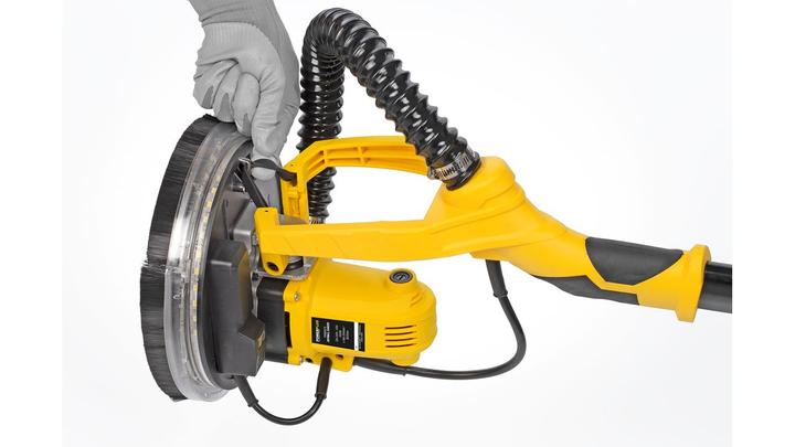 Image du produit Powerplus Ponceuse pour cloisons sèches télescopique 1050W Ø225mm - 6 Acc. (Ponceuse à disque, 1050 W)