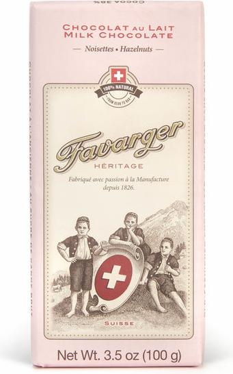 Image du produit Favarger Chocolat au lait avec noisettes (100 g)
