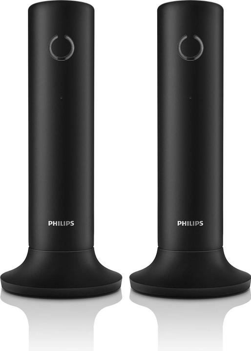 Actual product image Philips WIRELESS LANDLINE TELEPHONE M4502B/34 BLACK 1.6" DESIGN