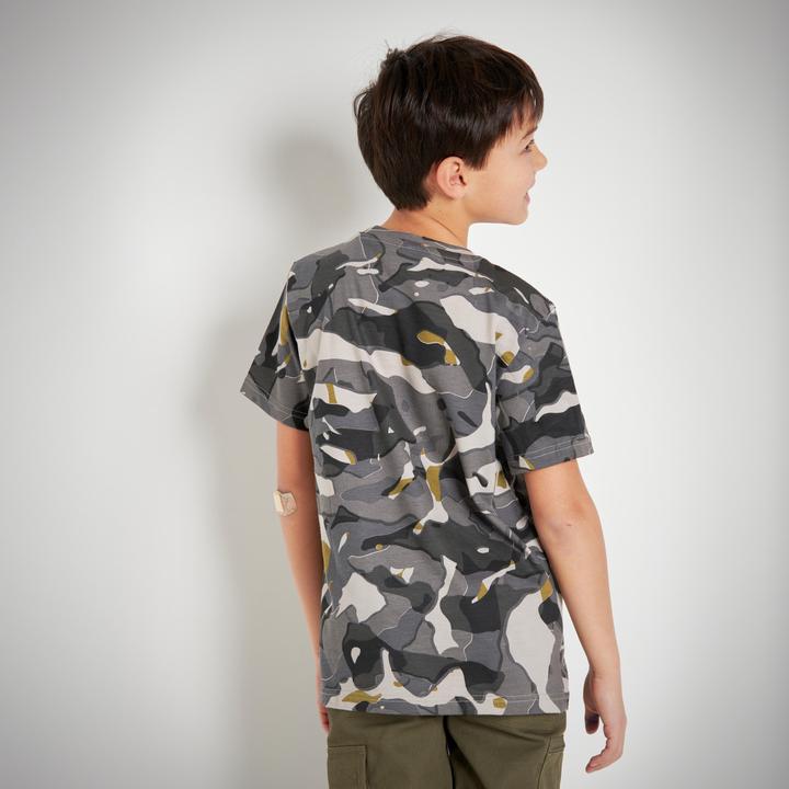 Produktbild Solognac T-Shirt Kinder Camouflage WOODLAND grau (12, 13, 14)