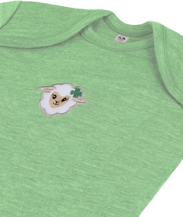 Actual product image Normani Set of 2 baby merino bodysuit short sleeves "Tauranga" - 9289 (80)