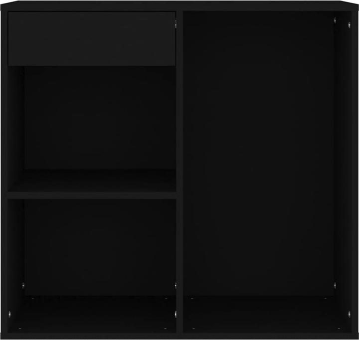 Actual product image VidaXL Kosmetikschrank Schwarz 80x40x75 cm Holzwerkstoff (80 x 40 x 75 cm)