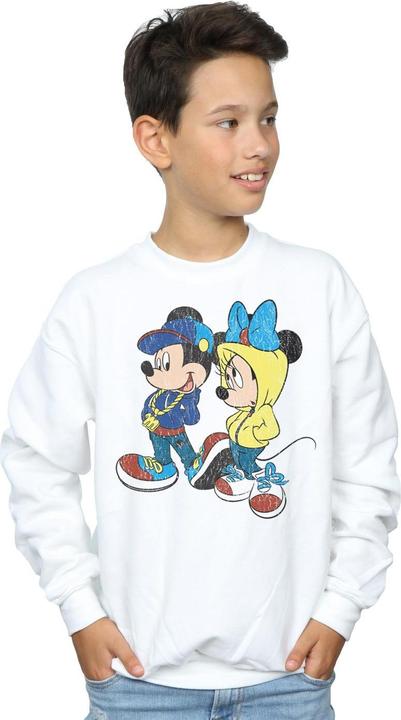Actual product image Disney Boys Mickey And Minnie Mouse Pose Sweatshirt (140, 146)