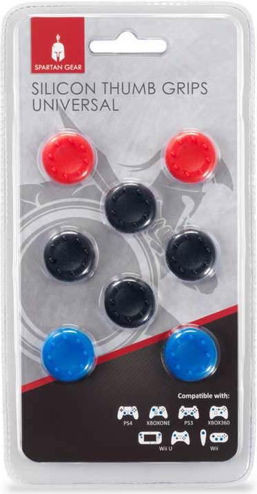 Actual product image GED Grips per analogici (4 neri,2 rossi, 2 blu) Ps4/One/Switch (PS4, Switch)