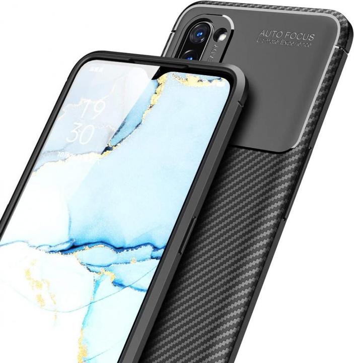 Immagine prodotto Screenguard Custodia Oppo Find X2 Lite Cover Carbon Design TPU (Oppo Find X2 Lite)