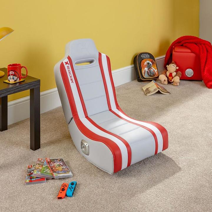 Produktbild X Rocker Shadow 2.0 Stereo Audio Gaming Floor Rocker Red