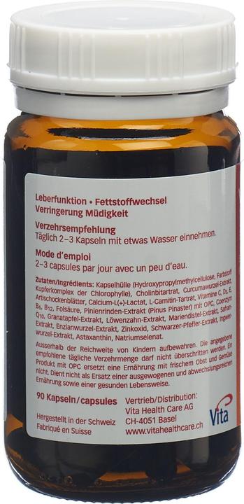 Valori nutrizionali e ingredienti Vita Amaraxantina DTX (90 Pezzo/i, Pillole, 296 g)