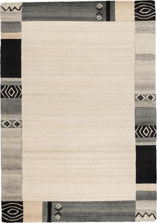 Actual product image Theko Natural Carpet Indo Nepal Patana Border (70 x 140 cm)