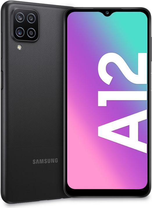 Produktbild Samsung Galaxy A12 (2021) (64 GB, Schwarz, 6.50", Dual SIM, 48 Mpx, 4G)