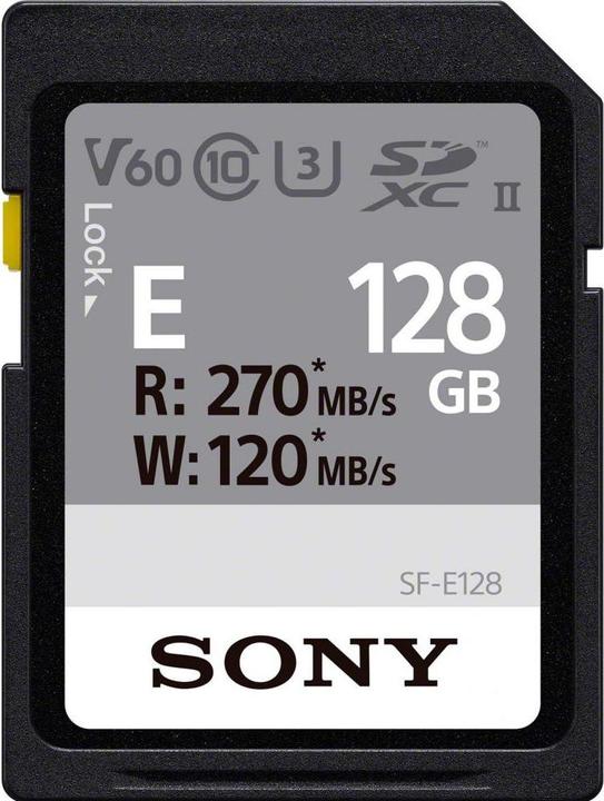 Sony Série SF-E (128 Go, SDXC, U3, UHS-II)