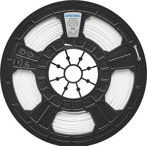 Actual product image Dremel ECO ABS 1,75mm WHITE 0,75kg 3D FILAMENT (ABS, 1.75 mm, 750 g, White)