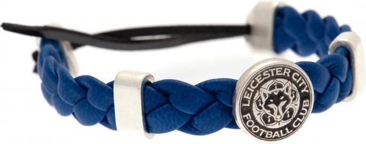 Produktbild Leicester City FC Armband Leder (1 cm, 90% PU, 10% Zamac)