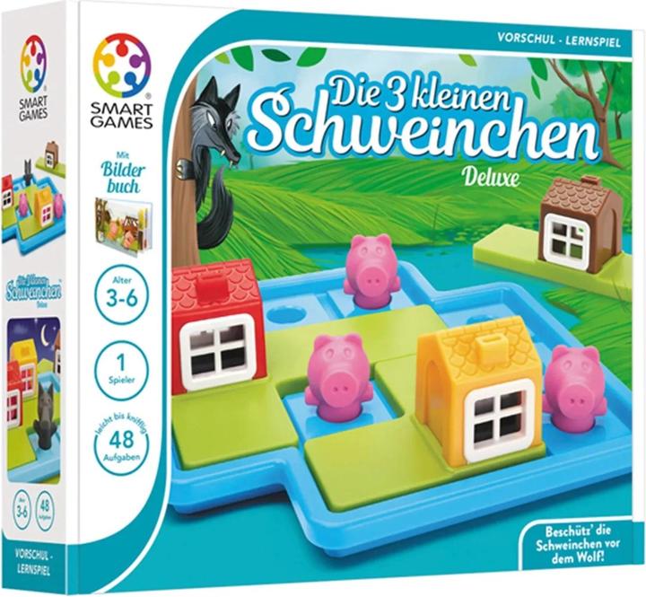 Smart Games Die 3 kleinen Schweinchen (Finnisch, Italienisch, Französisch, Niederländisch, Schwedisch, Deutsch, Norwegisch, Portugiesisch, Dänisch, Spanisch)