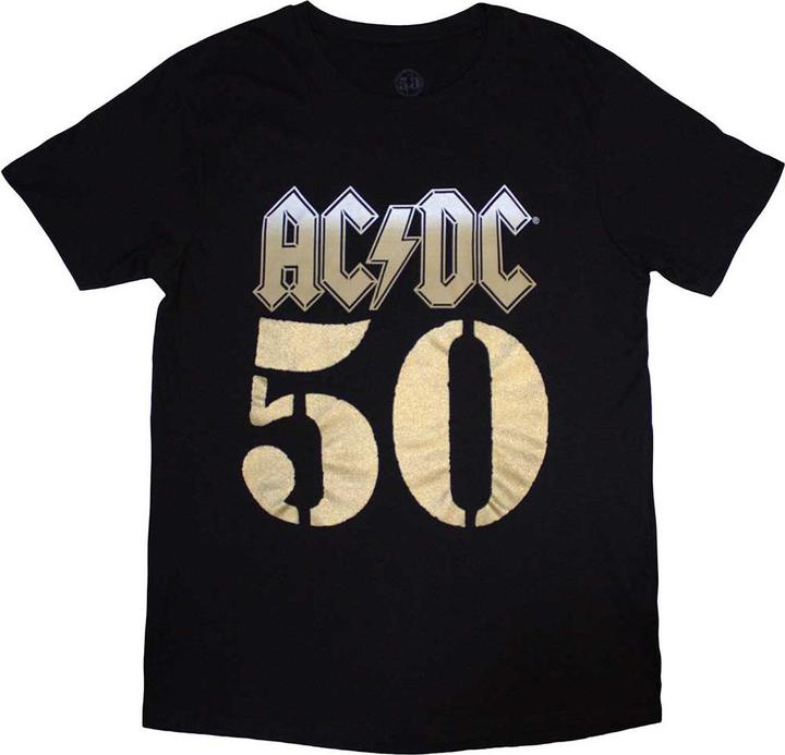 Actual product image AC/DC Unisex Adult Bolt Array Cotton T-Shirt (XL)