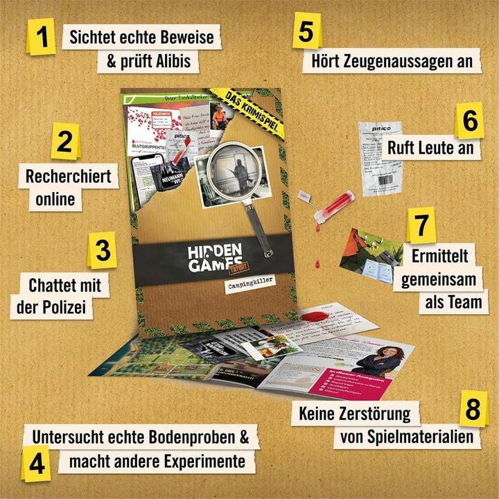 Produktbild Hidden Games Campingkiller - Krimispiel (Deutsch)