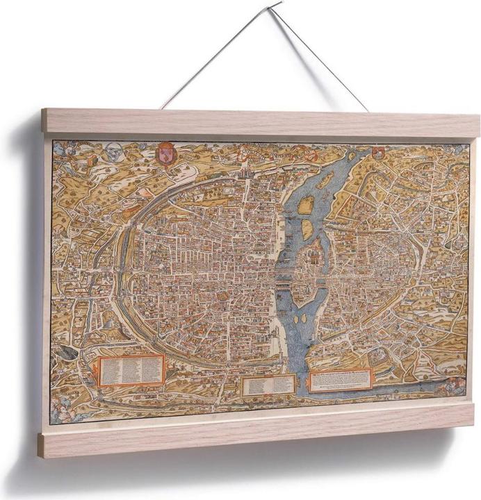 Actual product image Trenddeko Historical map of Paris (75 x 50 cm)