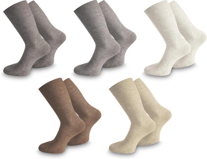 Image du produit Normani 10 paires de chaussettes santé à haute teneur en coton (paquet de 10, 35 - 38)