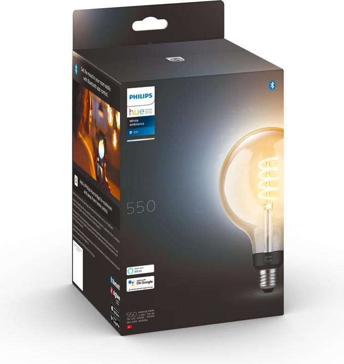 Image du produit Philips Hue Philips E27 Pack individuel Giant Globe (E27, 7 W, 550 lm, 1 x, G)