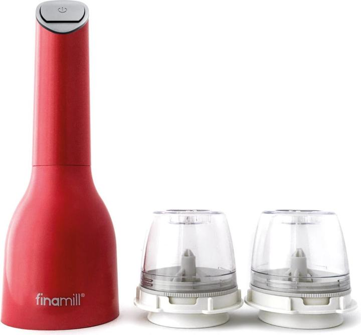 Actual product image FinaMill One sangria with two FinaPod Pro Plus battery-operated (Salt)