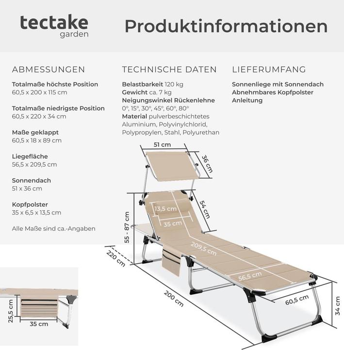 Actual product image tectake Lorella (200 cm)