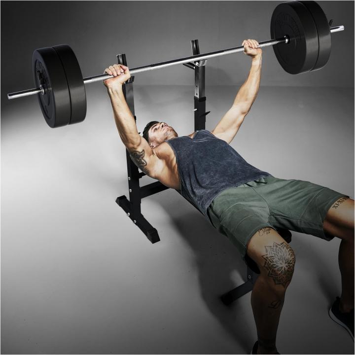 Image du produit Gorilla Sports Ensemble d'haltères longs en plastique 38kg-70kg
