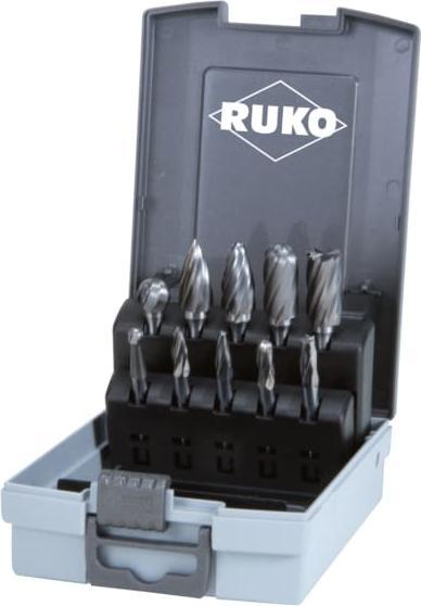 Produktbild Ruko Hartmetall-Frässtifte-Satz in Kunststoffkassette - mit Alu-Verzahnung - 10 tlg.
