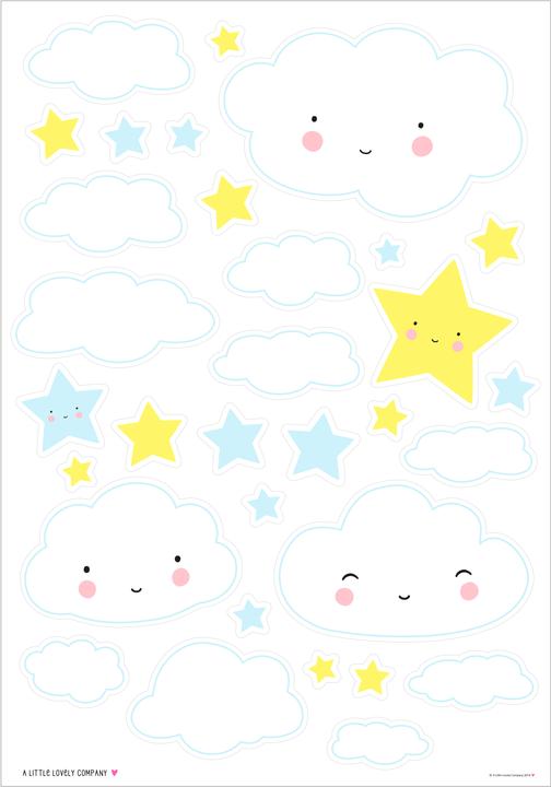 Produktbild A Little Lovely Company Wand Sticker Wolke