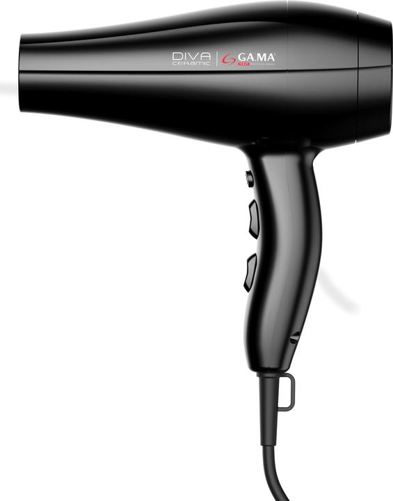 Actual product image GAMA GA.MA Diva Ceramic, AC, Black, Monochromatic, 2.2 m, 2300 W, 220-240 V
